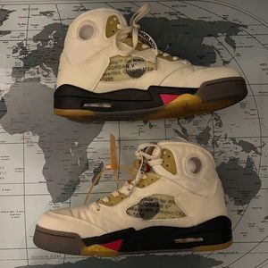 Off white Jordan 5 sail